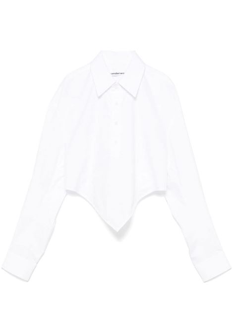 Camicia crop in bianco Alexander Wang - donna